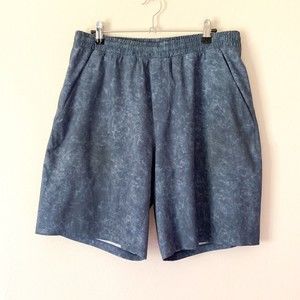 Lululemon Pace Breaker Lined Short 9" Men's L Gravel Dust Iron Blue Multi M7AGZS